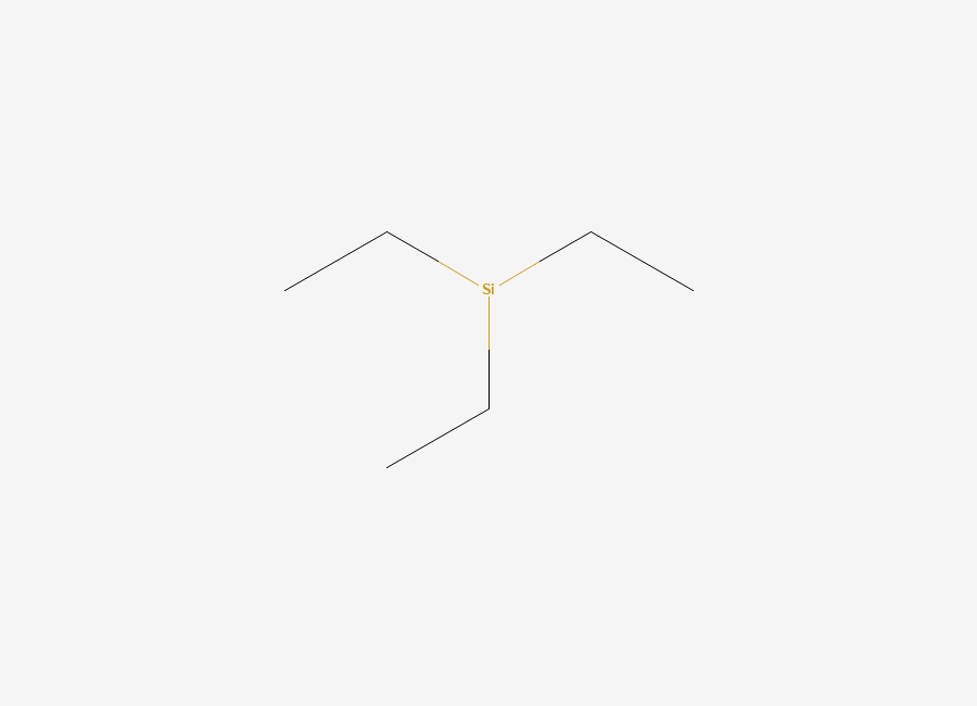 Two-dimensional chemical structure of Triethylsilicon