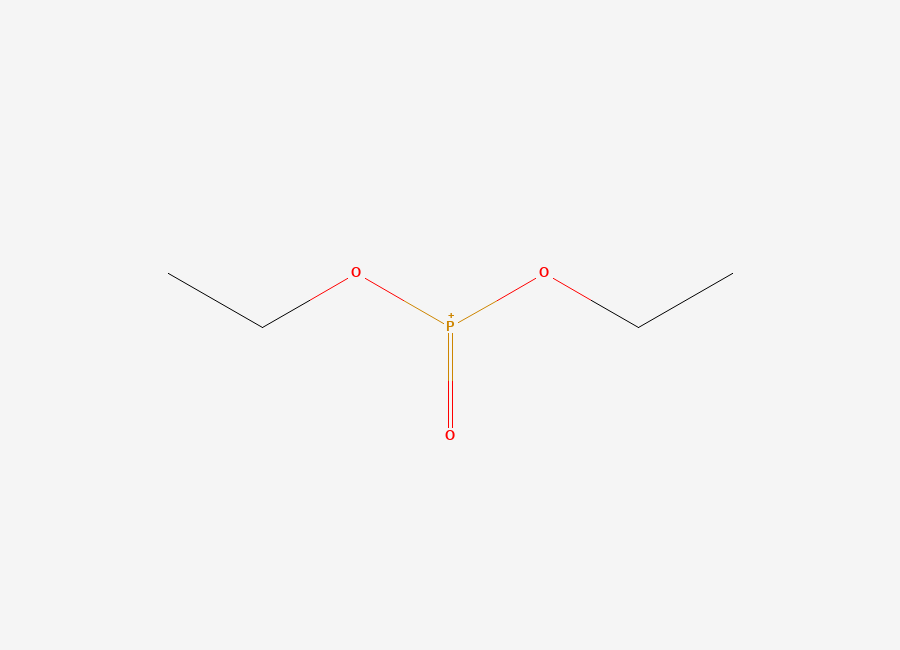 Two-dimensional chemical structure of Diethyl hydrogen phosphite