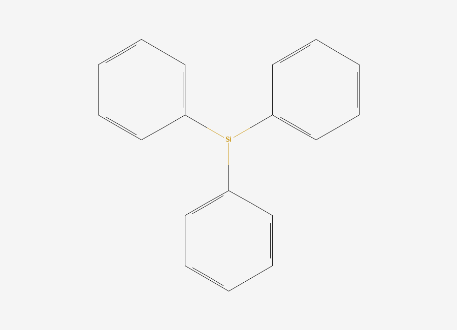 Two-dimensional chemical structure of Triphenylsilicon