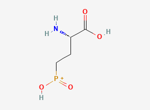 Two-dimensional chemical structure of Demethylphosphinothricin