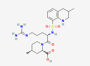 Two-dimensional chemical structure of Argatroban-8, CAS 189264-02-6