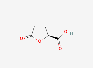 Two-dimensional chemical structure of (2S)-5-oxooxolane-2-carboxylic acid