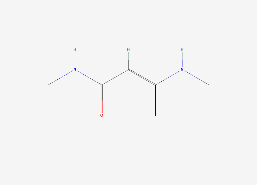 Two-dimensional chemical structure of (E)-N-methyl-3-(methylamino)but-2-enamide