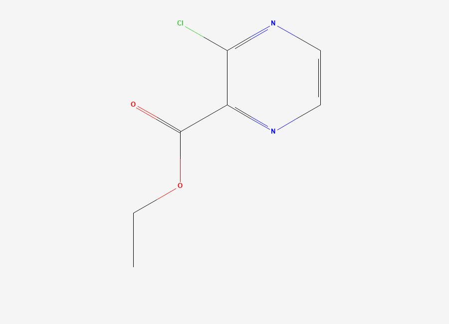 Two-dimensional chemical structure of 3-Chloro-pyrazine-2-carboxylic acid ethyl ester
