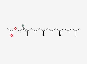Two-dimensional chemical structure of Phytyl acetate