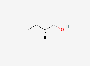 Two-dimensional chemical structure of 2-Methyl-1-butanol, (+)-