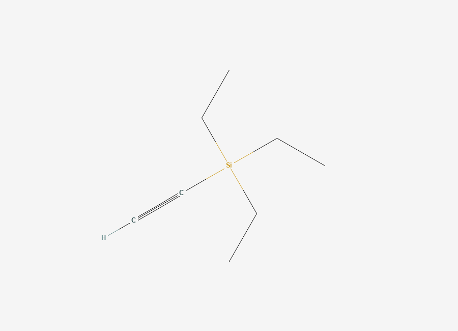 Two-dimensional chemical structure of (Triethylsilyl)acetylene