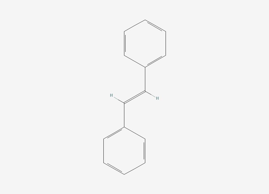 Two-dimensional chemical structure of trans-Stilbene