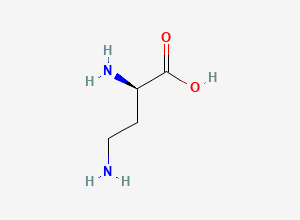Two-dimensional chemical structure of 2,4-Diaminobutyric acid, D-