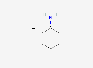 Two-dimensional chemical structure of 2-Methylcyclohexylamine, (1R,2S)-