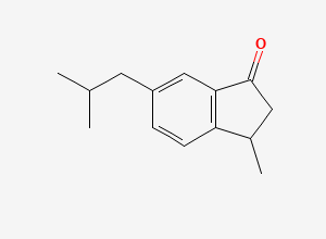Two-dimensional chemical structure of 6-Isobutyl-3-methyl-2,3-dihydro-1H-inden-1-one