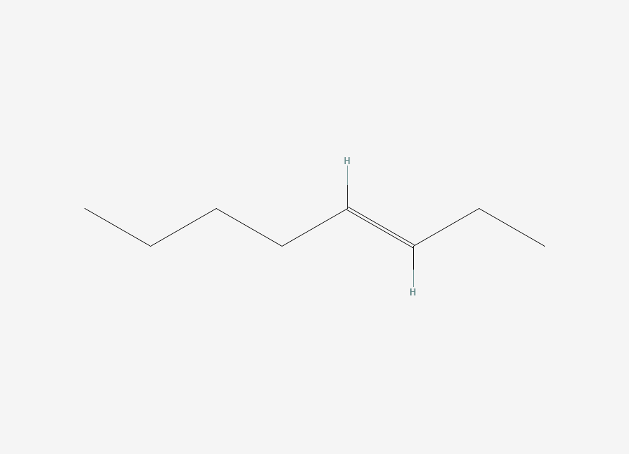 Two-dimensional chemical structure of trans-3-Octene