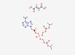Two-dimensional chemical structure of Tenofovir Disoproxil Fumarate, CAS 202138-50-9