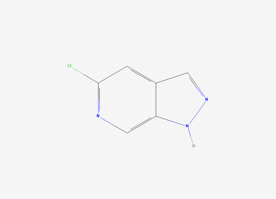 Two-dimensional chemical structure of 5-chloro-1H-pyrazolo(3,4-c)pyridine