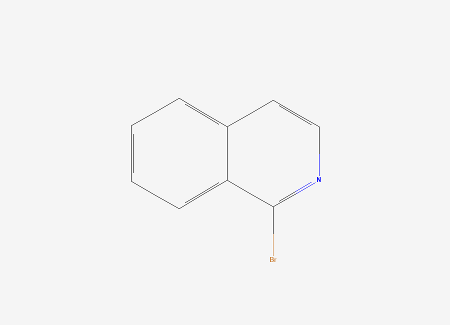 Two-dimensional chemical structure of 1-Bromoisoquinoline