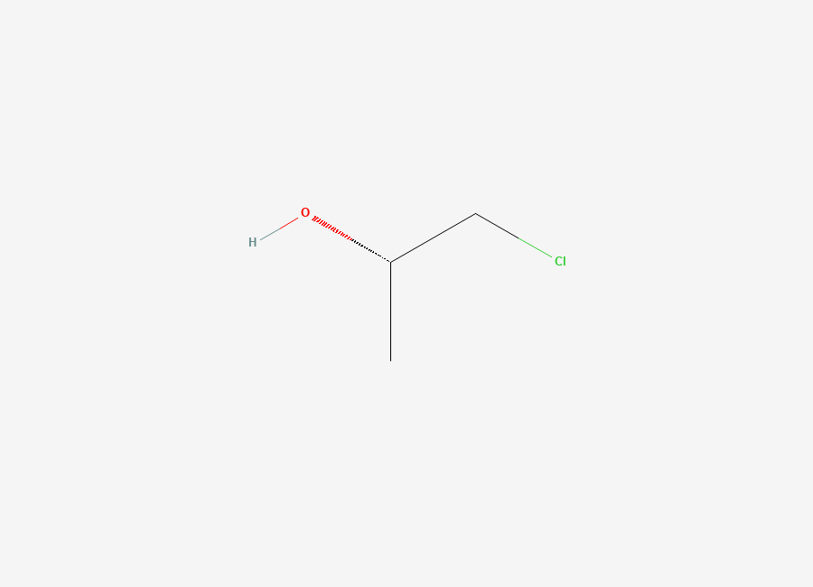 Two-dimensional chemical structure of 2-Propanol, 1-chloro-, (2S)-