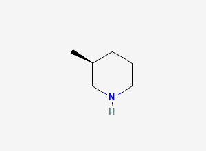 Two-dimensional chemical structure of (S)-3-Methylpiperidine