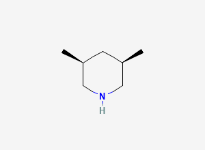 Two-dimensional chemical structure of rel-(3R,5S)-3,5-Dimethylpiperidine