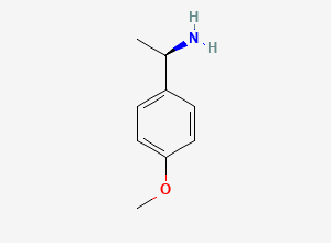 Two-dimensional chemical structure of (R)-1-(4-Methoxyphenyl)ethylamine