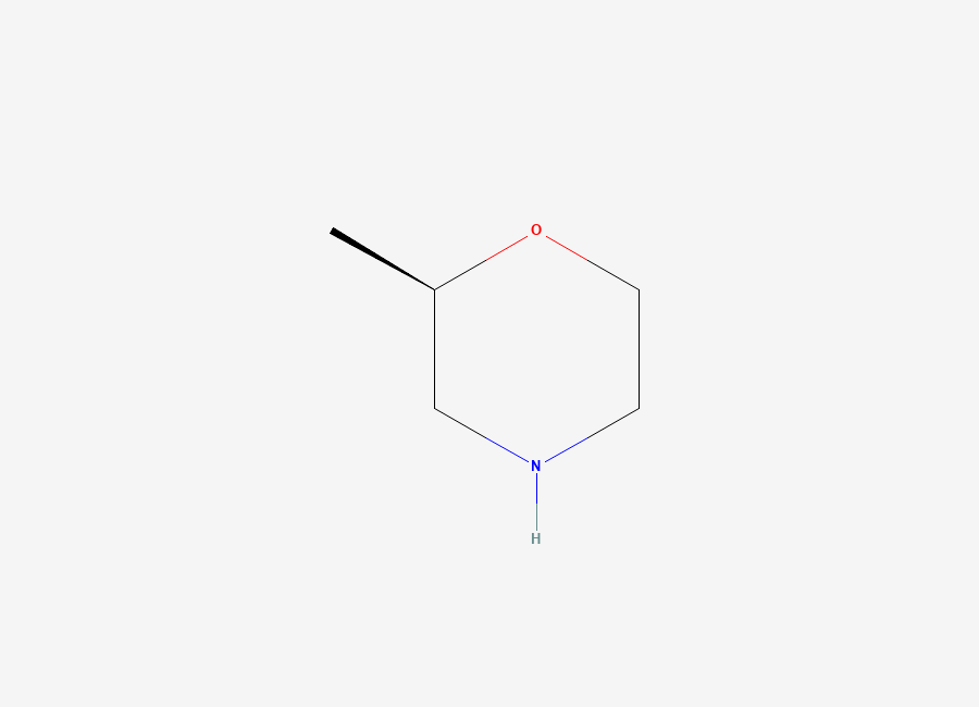 Two-dimensional chemical structure of (2R)-2-methylmorpholine
