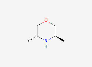 Two-dimensional chemical structure of (3R,5R)-3,5-dimethylmorpholine