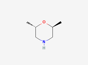 Two-dimensional chemical structure of trans-2,6-Dimethylmorpholine