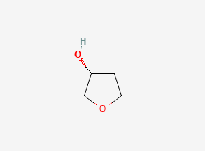 Two-dimensional chemical structure of (R)-(-)-3-Hydroxytetrahydrofuran, CAS 86087-24-3