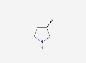 Two-dimensional chemical structure of (3S)-3-methylpyrrolidine