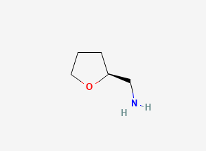 Two-dimensional chemical structure of (S)-(+)-Tetrahydrofurfurylamine