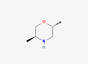 Two-dimensional chemical structure of (2R,5S)-2,5-dimethylmorpholine
