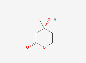 Two-dimensional chemical structure of Mevalonolactone