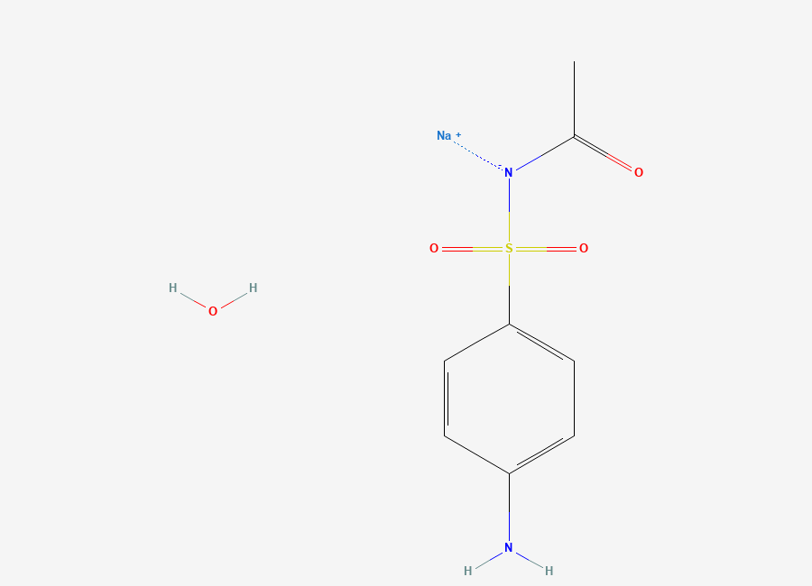 Two-dimensional chemical structure of Sulfacetamide Sodium, CAS 6209-17-2