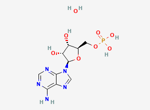 Two-dimensional chemical structure of Adenosine 5'-Monophosphate Monohydrate, CAS 18422-05-4