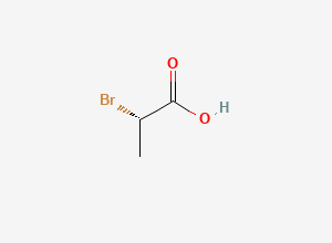 Two-dimensional chemical structure of 2-Bromopropionic acid, (S)-