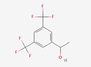 Two-dimensional chemical structure of 1-(3,5-Bis(trifluoromethyl)phenyl)ethanol