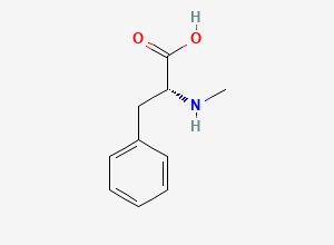 Two-dimensional chemical structure of N-Methylphenylalanine, D-