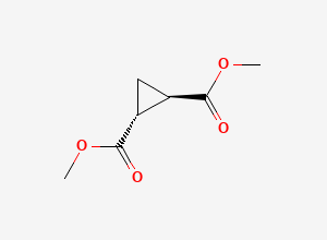 Two-dimensional chemical structure of Dimethyl trans-1,2-cyclopropanedicarboxylate