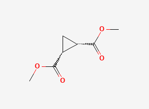 Two-dimensional chemical structure of Dimethyl (1R,2S)-cyclopropane-1,2-dicarboxylate