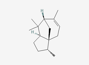 Two-dimensional chemical structure of (-)-Cedrene