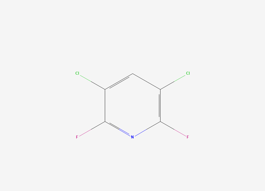 Two-dimensional chemical structure of 3,5-Dichloro-2,6-difluoropyridine