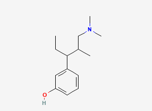 Two-dimensional chemical structure of 3-(1-(Dimethylamino)-2-methylpentan-3-yl)phenol