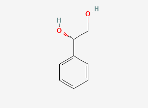 Two-dimensional chemical structure of Styrene glycol, (+)-