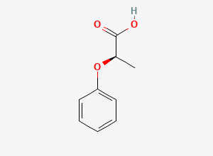 Two-dimensional chemical structure of (R)-2-Phenoxypropionic acid