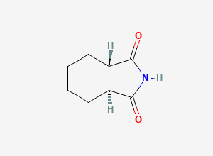 Two-dimensional chemical structure of 1H-Isoindole-1,3(2H)-dione, hexahydro-, trans-