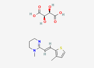 Two-dimensional chemical structure of Morantel Tartrate