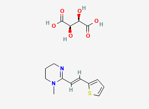 Two-dimensional chemical structure of Pyrantel Tartrate