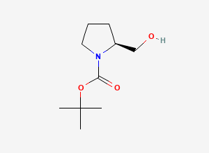 Two-dimensional chemical structure of (S)-(-)-N-Boc-prolinol