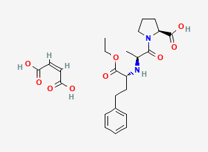 Two-dimensional chemical structure of (R,S,S)-Enalapril Maleate