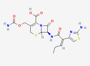 Two-dimensional chemical structure of Cefcapene