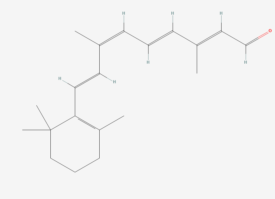 Two-dimensional chemical structure of 9-Cis-Retinal